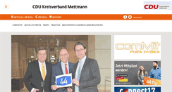 Desktop Screenshot of cdu-kreismettmann.de